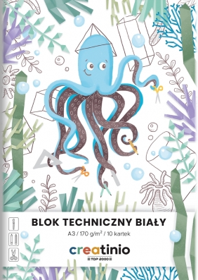 Blok Techniczny Creatinio A3/10k. 170g - biały