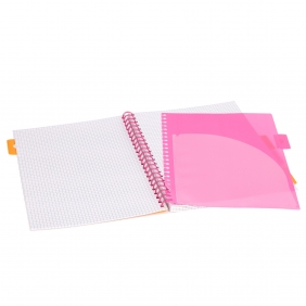 Kołozeszyt Strigo Pads Project Book A4 atka Kwiaty - Granatowy