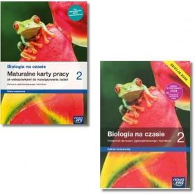 Pakiet: Podręcznik + karty pracy Biologia na czasie 2. Zaes rozszerzony. Liceum i technikum. Klasa 2. Edycja 2024.