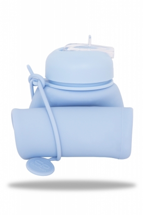 Coolpack. Bidon Silikonowy Pump 600 ml Pastel - Powder Blue (Z14646)