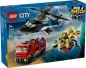 LEGO 60462 CITY Zestaw z helikopterem. wozem strażackim i łodzią podwodną
