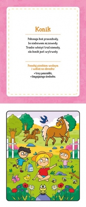 Malowanka z pisakiem wodnym Podróże małe i duże. Na wsi