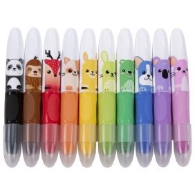 Kredki żelowe Kidea - 10 kolorów (KZ10KKA)