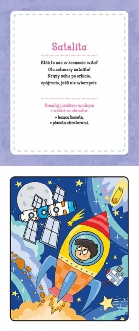 Malowanka z pisakiem wodnym Podróże małe i duże. W kosmosie