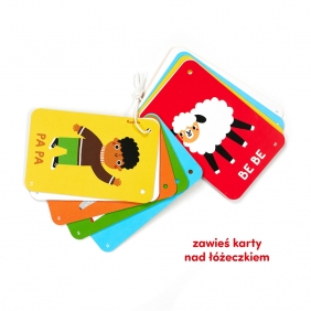 Kontrasty na sznureczku Książeczka do pokazywania (6 mies.+. 9 mies.+)