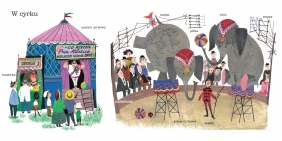 W domu w dziczy. na ulicy. Rozbrykany słownik obrazkowy