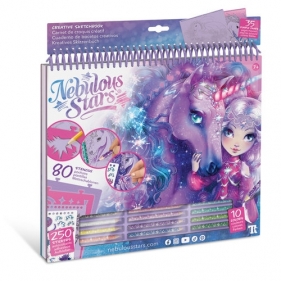 Szkicownik z edkami i naklejkami L Konie Firiaz&Daliaz Nebulous Stars