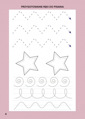 Ćwiczenia Nauka pisania. Zadania grafomotoryczne