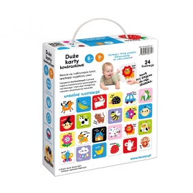 CzuCzu Duże karty kontrastowe (6 mies.+. 9 mies.+)