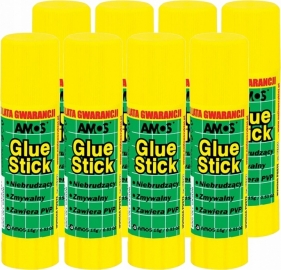 8x Klej w sztyfcie Amos 15g (130-1068)