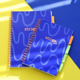 Kołozeszyt Strigo Pads Project Book B5 linia Neon - Granatowy
