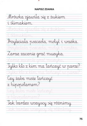 Elementarz Nauka pisania. Ćwiczenia grafomotoryczne.