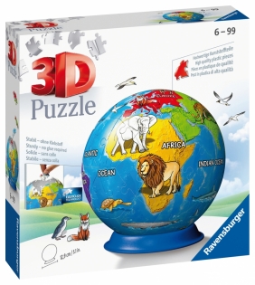 Ravensburger. Puzzle 3D: Kula - Dziecinny globus (11840)