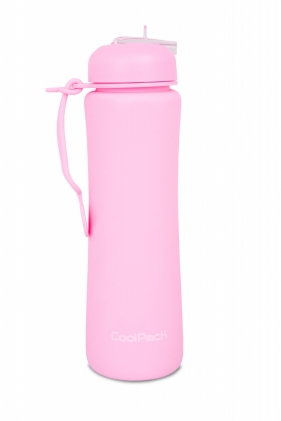 Coolpack. Bidon Silikonowy Pump 600 ml Pastel - Powder Pink (Z14647)
