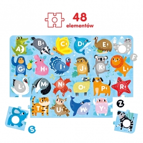 CzuCzu. Duuuże puzzle z dziurką - Alfabet
