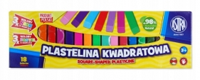 Plastelina Astra kwadratowa18 kol (3 NEON. 3 PASTEL)