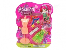 Zestaw awiecki dla lalek z sukienką 8el