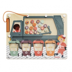 Segregowanie śmieci - układanka magnetyczna