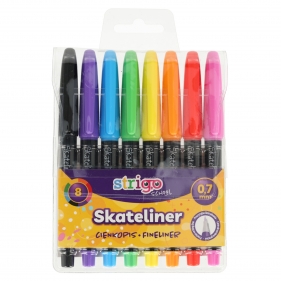 Strigo Cienkopisy Skateliner 0.7mm - 8szt