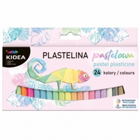 Plastelina pastelowa Kidea. 24 kolory (DRF-080649)
