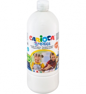 Farba Carioca tempera - biała. 1000 ml