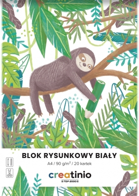 Blok rysunkowy Top 2000: A4 biały. 20k 90g - creatinio