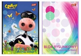 Blok rysunkowy Unipap z kolorowymi kartkami A4/16k