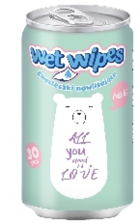 Astra Chusteczki nawilżające w puszce Misie. 1 szt. (716024104)