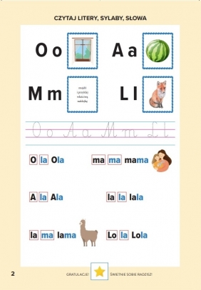 Ćwiczenia Nauka czytania. Metoda sylabowa