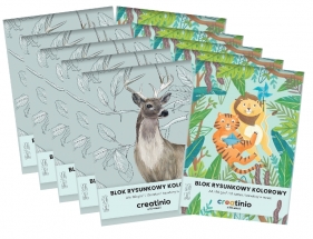 10x Blok rysunkowy Creatinio: A4 kolor. 10k 80g