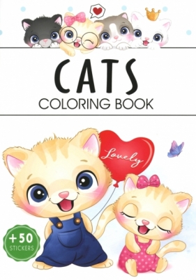 Cats. Coloring book