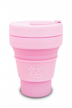 Coolpack. Kubek silikonowy 355 ml Pastel - Powder Pink (Z13647)