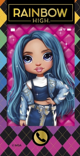 Rainbow High Jade i Skyler. Książeczka telefon