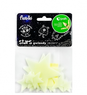 Ozdoby fluorescencyjne Gwiazdki 12 szt.