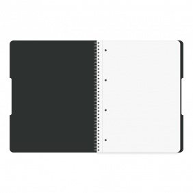 Kołozeszyt Herlitz Eco PP Ocean B5/80k atka czarny