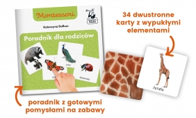 Montessori Zwierzęta tu i tam. Karty sensoryczne z książeczką. Kapitan Nauka