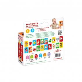 Kontrasty na sznureczku Książeczka do pokazywania (6 mies.+. 9 mies.+)