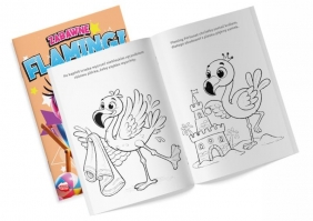 Zabawne flamingi z naklejkami