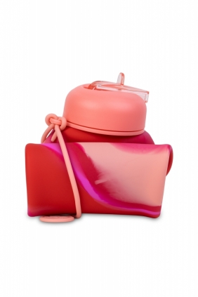 Coolpack. Bidon Silikonowy Pump 600 ml - Girls Pink (Z14771)