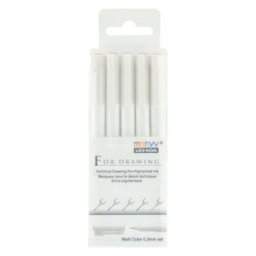 Cienkopisy graficzne 0.3mm 5 kolorów