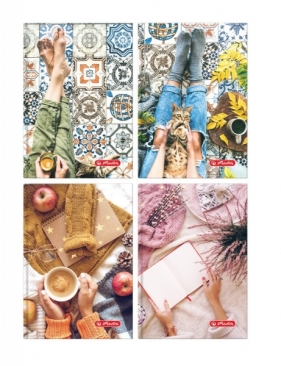 Herlitz brulion A4. 96 kartek w atkę - Flat Lay