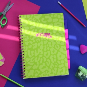 Kołozeszyt Strigo Pads Project Book A4 linia Neon - Zielony