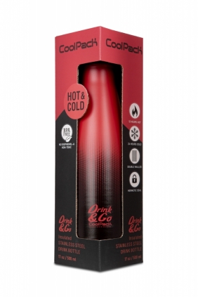 Coolpack. Bidon Metalowy Gradient 500 ml - Cranberry (Z04756)