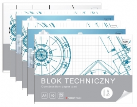 Interdruk Blok techniczny A4. 10 kartek - 6 szt.
