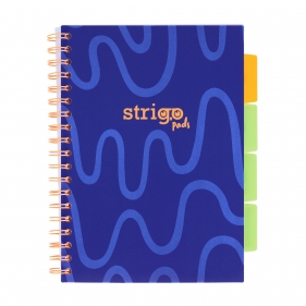 Kołozeszyt Strigo Pads Project Book B5 linia Neon - Granatowy