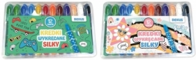 Kredki wyęcane silky 12 kolorów mix