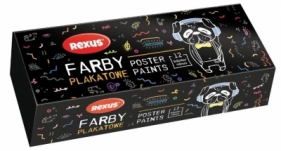 Farby plakatowe 20ml. 12 kolorów
