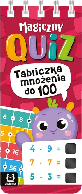 Magiczny quiz Tabliczka mnożenia do 100. Na spirali