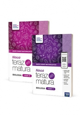 Nowa Teraz Matura 2025 Biologia. Zbiór zadań maturalnych. Część 1 i 2. 2024/2025