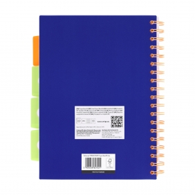 Kołozeszyt Strigo Pads Project Book B5 linia Neon - Granatowy